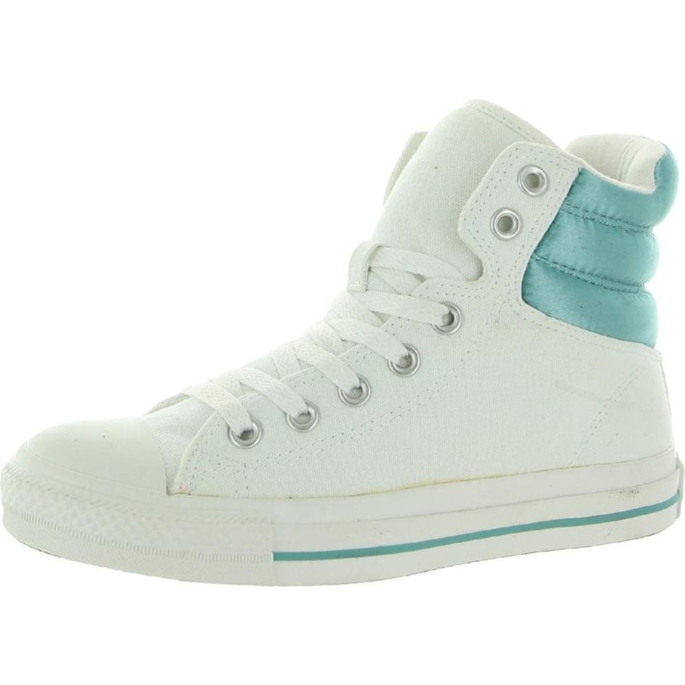 Converse Womens Padded Collar Hi White Casual and Fashion Sneakers Shoes